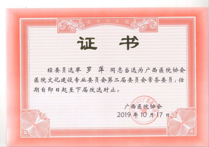 31罗萍教授当选广西医院文化委第二届常务委员.jpg